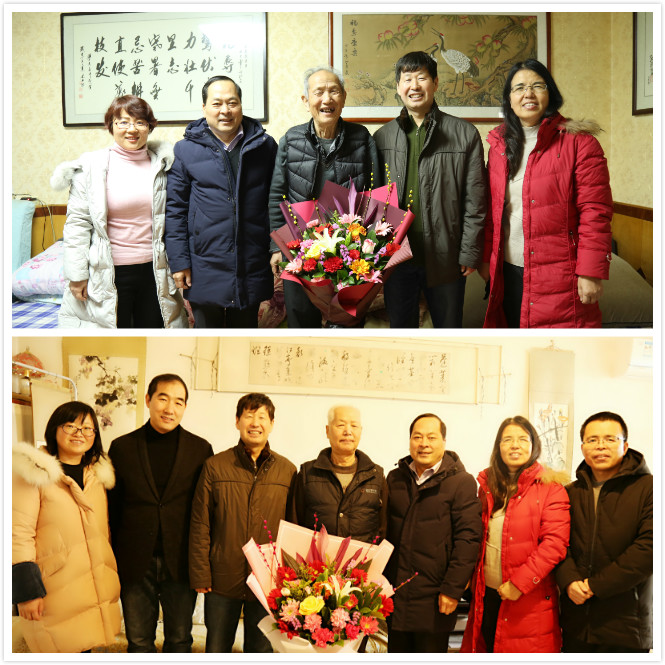看望慰问离退休教师代表